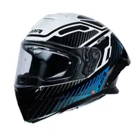 Casca moto integrala JUST1 J-STR TACTICAL,albastru alb lucios,marime L