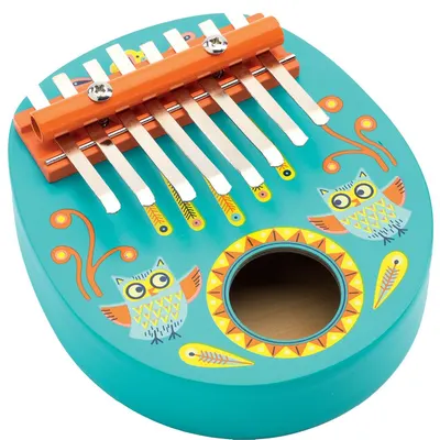 Instrument muzical din lemn pentru copii Djeco - Kalimba Animambo