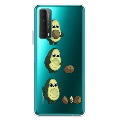 Husa silicon Compatibila cu Huawei P Smart 2021 model Avocado Family, Silicon, TPU Multicolor Engros