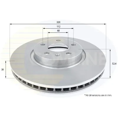 Disc frana COMLINE ADC2614V