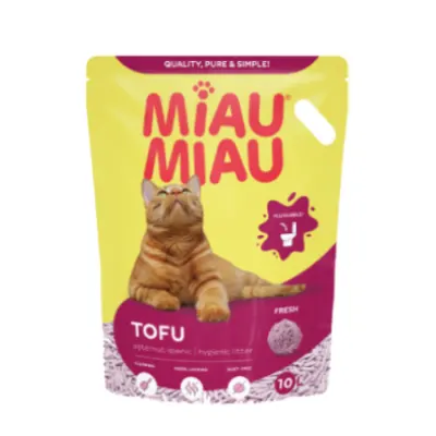 Asternut igienic pentru pisici Miau Miau Tofu Fresh 10L