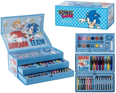 Set de desen Cerda Sonic - În valiză cu 3 niveluri
