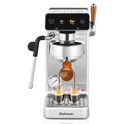 Aparat de cafea Rohnson - R-98300, 20 bar, 1.2 l, argintiu/negru