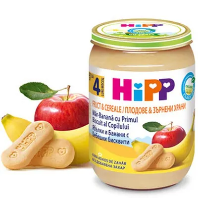 Hipp Fruct&cereale Banana Mar cu Biscuiti 190g