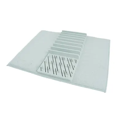 Scurgător de vase albastru deschis din plastic 50x38 cm – Homéa
