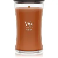 Woodwick Saffron Smoke lumânare parfumată cu fitil din lemn 610 g