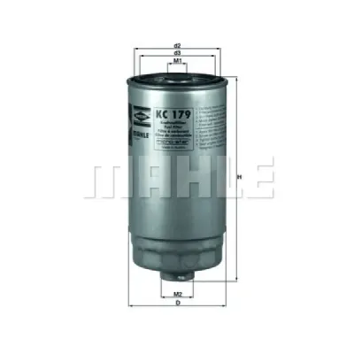 Filtru combustibil KNECHT KC 179