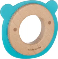 Inel gingival din lemn si silicon Canpol - Bear