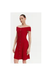 Rochie dama 251-RMELDO - Viscoza/Poliamida - Rosu