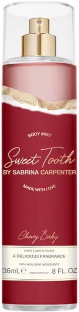 Sabrina Carpenter Spray de corp Sweet Tooth Cherry Baby, 236 ml