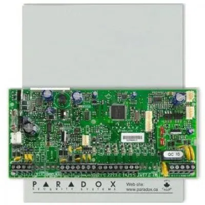 Placa centrala alarma Paradox SP5500+, cutie si transformator