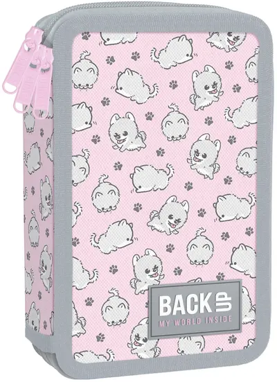 Penar cu rechizite BackUp EWBackUp EW - Doggies , 3 fermoare