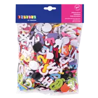 Set 500 de litere colorate adezive din fetru, creatie, gradinita si scoala