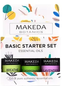 Makeda Botanics Set de aromaterapie Basic Starter, 3 x 10 ml