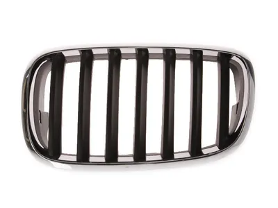 Grila radiator Stanga potrivit BMW X5 (E70), X6 (E71, E72) 3.0-4.8 2006-2014 pana in 2014 - (crom/negru)