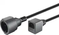 Cablu prelungitor pentru UPS C14 la Schuko siguranta 10A 1.5m, 55528