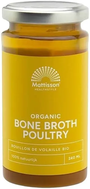 Organic Bone Broth Poultry, 240 ml, Mattisson Healthstyle