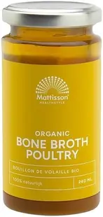 Organic Bone Broth Poultry, 240 ml, Mattisson Healthstyle