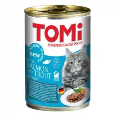 Conserva pentru pisici Tomi cu somon ton 400 gr