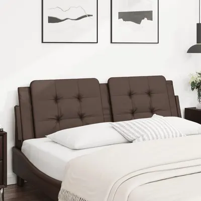 vidaXL Pernă pentru tăblie pat, Zadar, maro, 160 cm, piele artificială