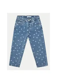 Pantaloni fete - 304718359 - Bumbac/Poliester - Albastru - Albastru