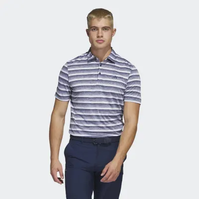Two-Color Striped Golf Polo Shirt