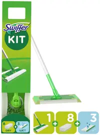 Set de mop Swiffer - Cu 8 prosoape uscate și 3 umede