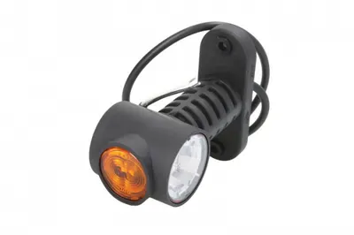 Lumina delimitare stanga dreapta, portocaliu rosu alb, LED, inaltime 100mm; latime 55mm; adancime 117,5mm lungime cablu 500mm, pe bratul lung, 12 24V