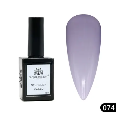 Oja semipermanentă Global Fashion, Gel polish Elite Glow 15 ml, 74 Engros