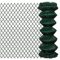 vidaXL Gard de legătură din plasă, verde, 1 x 15 m, oțel