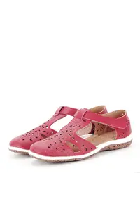 Balerini rosii din piele naturala CXWL2118 M5 13085 - Rosu