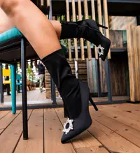 Botine dama Cooke Negre