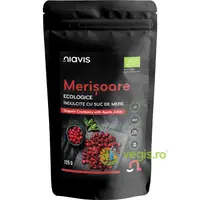 Merisoare Confiate Indulcite cu Suc de Mere fara Gluten Ecologice/Bio 125g