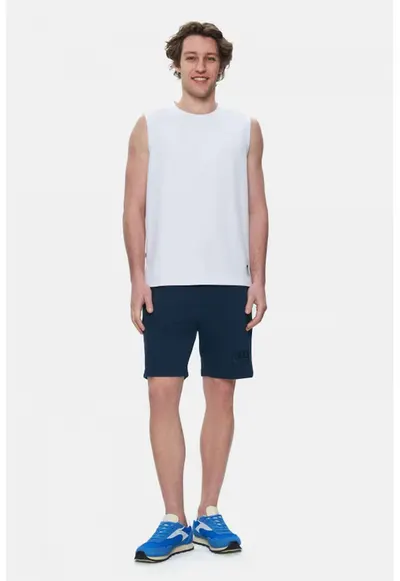 Tricou fara maneci cu decolteu la baza gatului Bodhi - Alb optic