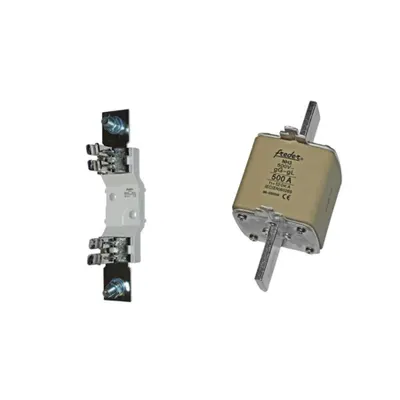 Pachet Protectie Industriala de Inalta Putere: Soclu MPR NO 3 (630A) + Sigurante MPR NH GG/GL NO 3 (500A)