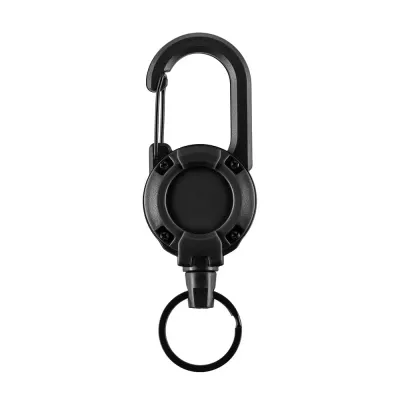 Carabiniera tactica cu fir retractabil M-TAC - NEGRU