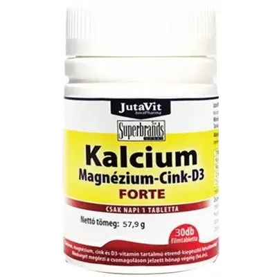 Calciu 500mg + Magneziu 150mg + Zinc 15mg + Vitamina D3 Forte 30buc