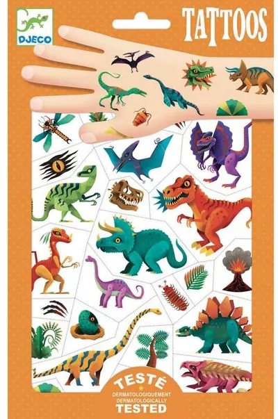 Tatuaje pentru copii Djeco - Dinozauri