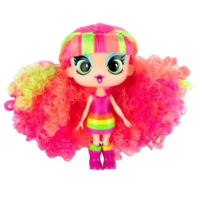 Păpușă Mini Decora Electra 13 cm cu Accesorii – Păpușă de Personalizat, Peste 40 Surprize, păr lung, colecția Decora Girlz
