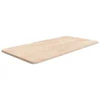 Gossi blat de baie, 80x40x1,5 cm, lemn masiv netratat