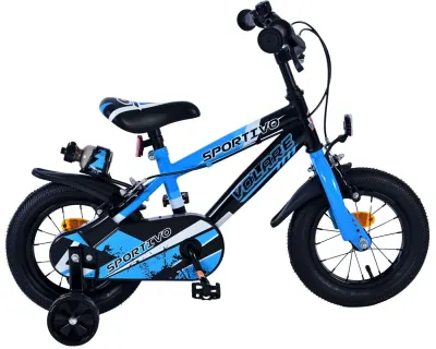 Bicicleta pentru copii Volare Sportivo - Baieti - 12 inch - Albastru Negru - Frane cu doua maini