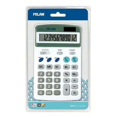 Calculator de birou Milan, 12 cifre, alb