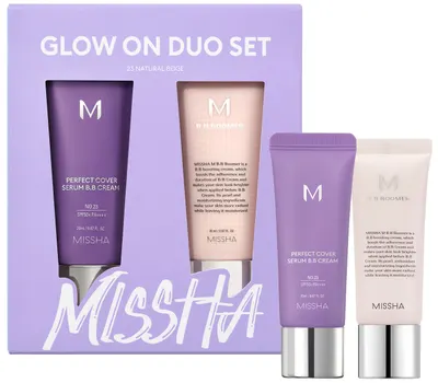 Missha Set - BB Cremă-ser №23 și Bază de machiaj, 2 х 20 ml