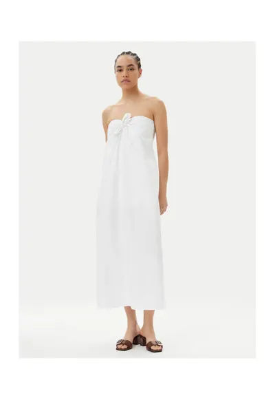 Rochie de vara dama 5568202 - Bumbac - Alb - Alb
