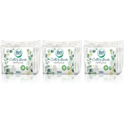 Bel Face & Body Cotton Buds bețișoare din bumbac ambalaj economic 3x160 buc