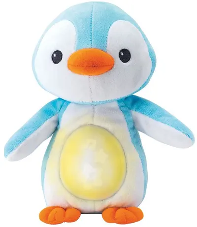 Jucarie de plus WinFun - Pinguin, albastru, cu lumini si sunete