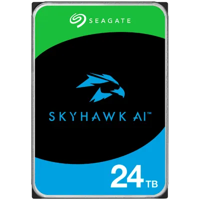 HDD Video Surveillance SEAGATE SkyHawk AI 24TB CMR, 3.5", 512MB, SATA, Rescue Services 3 ani, TBW: 550