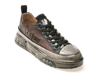 Pantofi sport GRYXX negri, 8005, din piele naturala