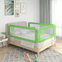 Gossi balustrada de protectie pat copii, verde, 100x25 cm, textil