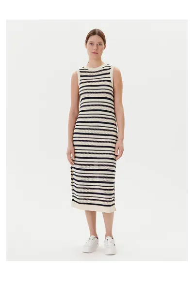 Rochie tricotata bej - femei